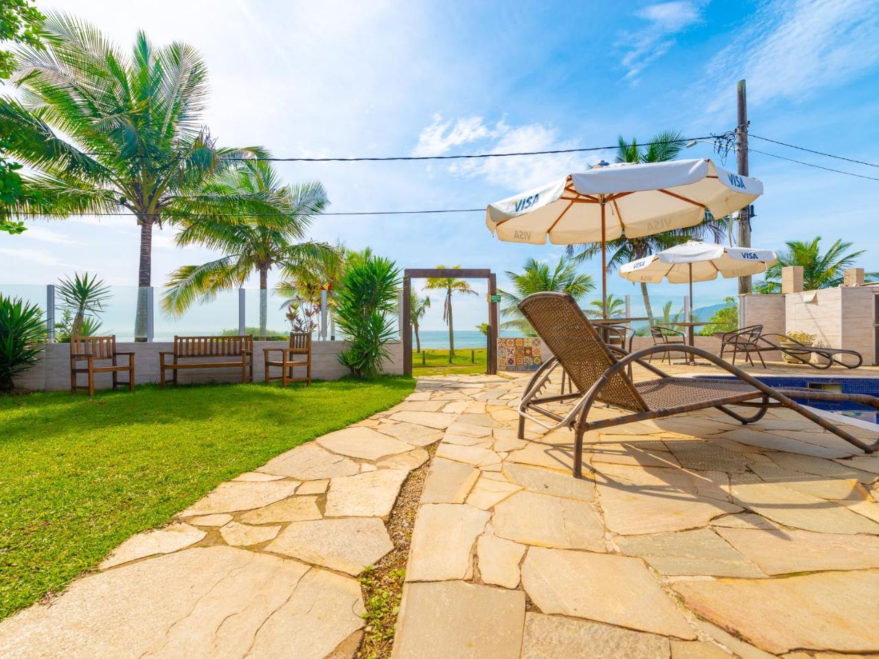 Pousada Pe Na Areia Caraguatatuba Bagian luar foto